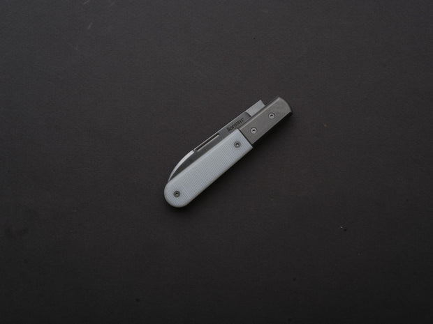 lionSTEEL - Folding Knife - Barlow - Roundhead - 65mm - M390 - Slip Joint - White Carbon Fiber