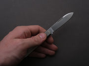 lionSTEEL - Folding Knife - Barlow - Roundhead - 65mm - M390 - Slip Joint - White Carbon Fiber