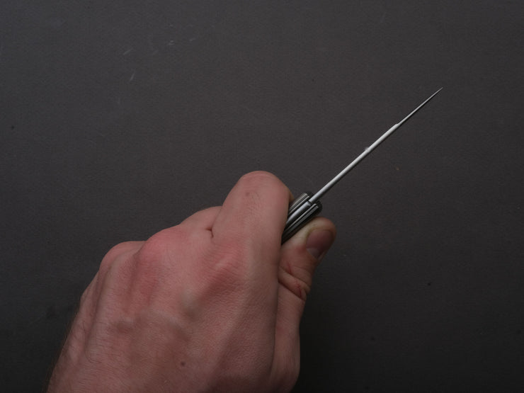 lionSTEEL - Folding Knife - Barlow - Roundhead - 65mm - M390 - Slip Joint - Natural Canvas