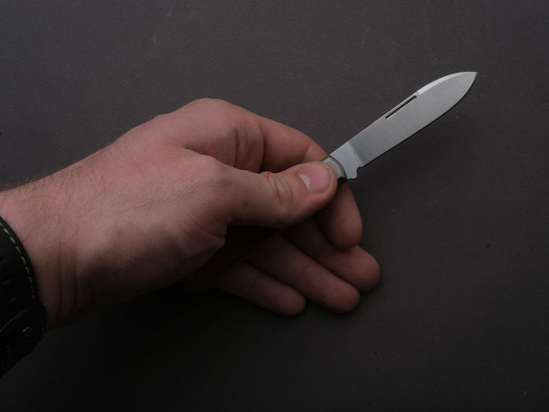 lionSTEEL - Folding Knife - Barlow - Roundhead - 65mm - M390 - Slip Joint - Natural Canvas