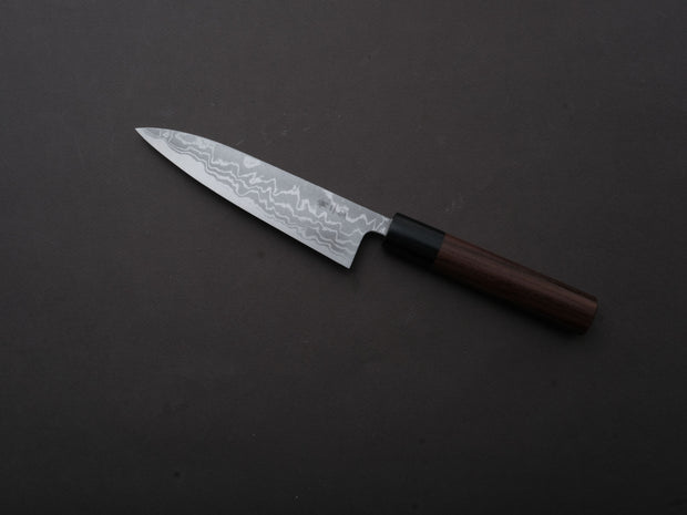 Hitohira - GR - Blue #2 - Damascus - Petty - 135mm - Rosewood Handle