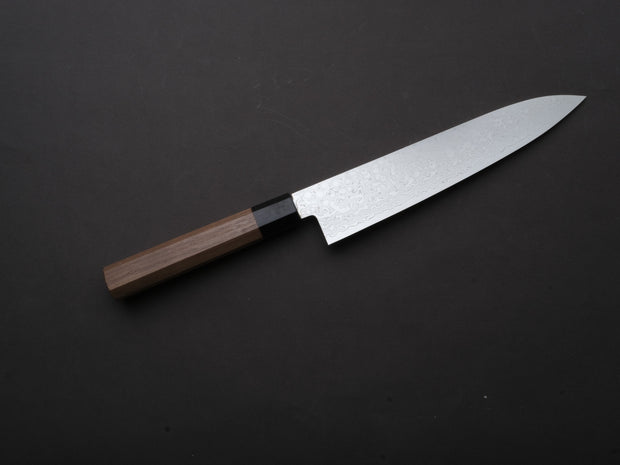 Hitohira - HG - Damascus - Gyuto - 210mm - Walnut Handle