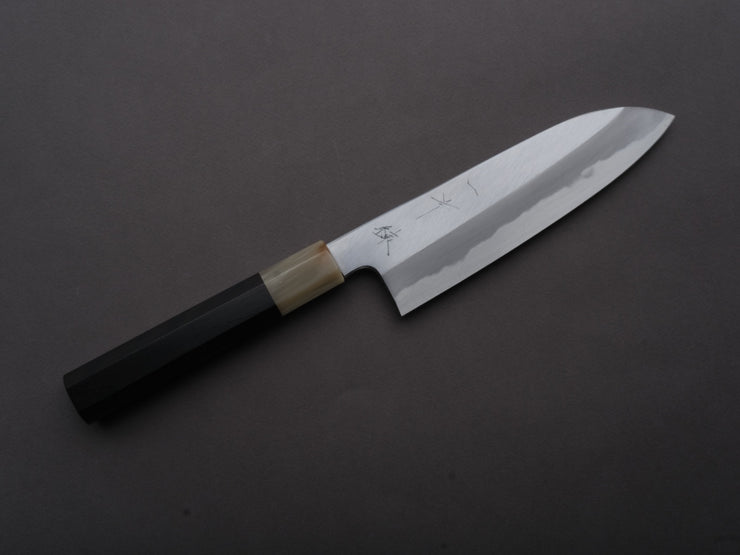 Hitohira - Kikuchiyo x Ren - Blue #2 - Santoku - 180mm - Ebony Handle
