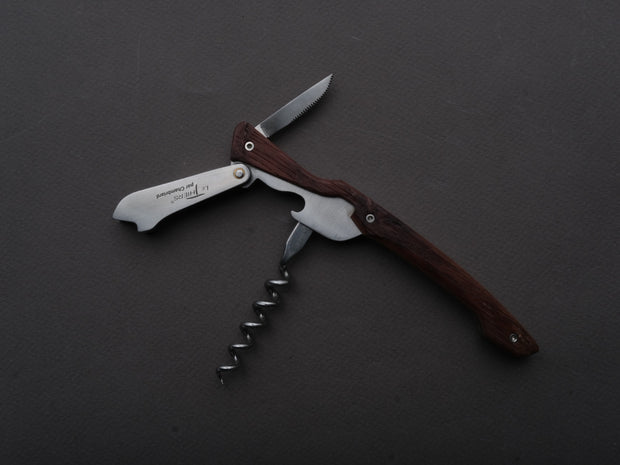 Chambriard - Sommelier/Wine Key - Le Thiers - "Paulee" - Wine Barrel Oak Wood Handle