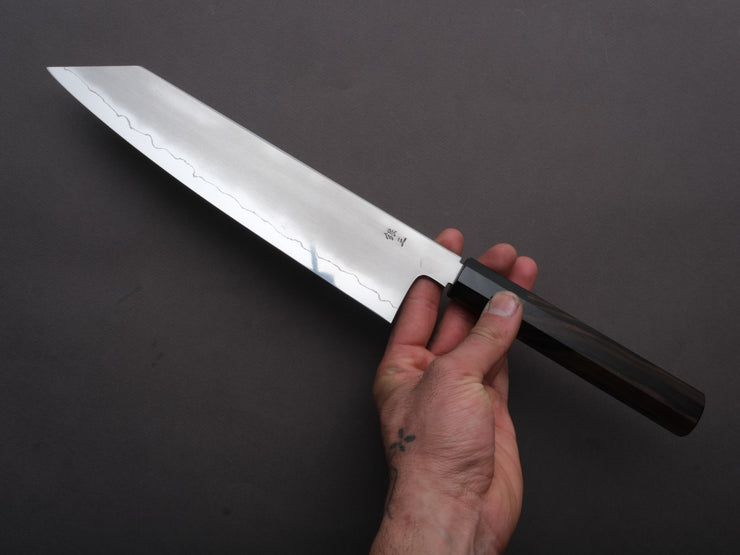 Tetsujin - Silver #3 - Kasumi - Kiritsuke Gyuto - 240mm - Taihei Makassar Ebony Handle