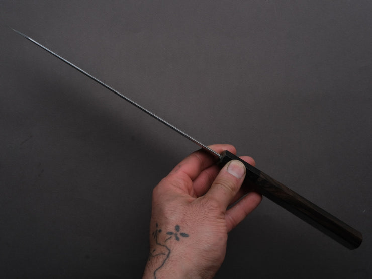 Tetsujin - Silver #3 - Kasumi - Kiritsuke Gyuto - 240mm - Taihei Makassar Ebony Handle