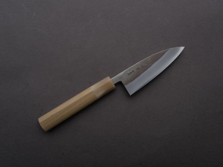 Hitohira - TD - Blue #2 - Stainless Clad - Kurouchi - Utility - 105mm - Magnolia Handle (D-Shaped)