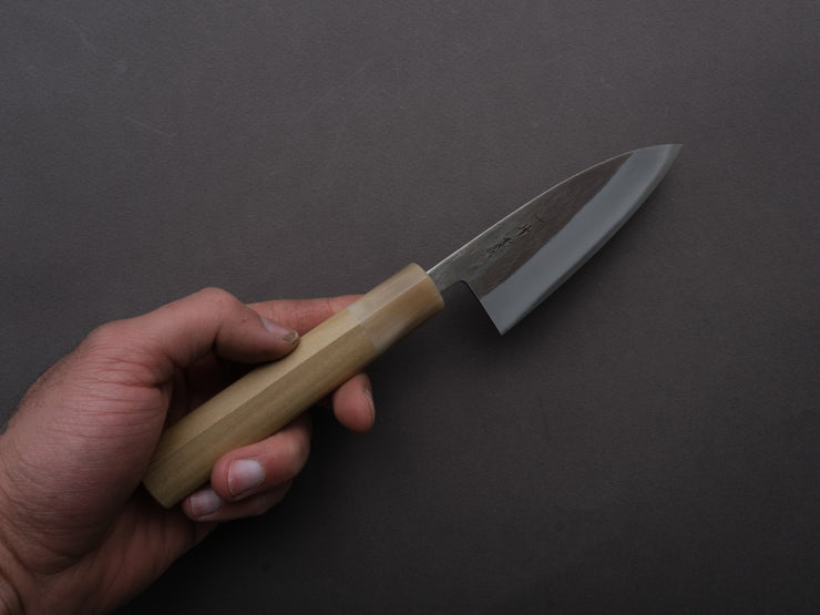 Hitohira - TD - Blue #2 - Stainless Clad - Kurouchi - Utility - 105mm - Magnolia Handle (D-Shaped)