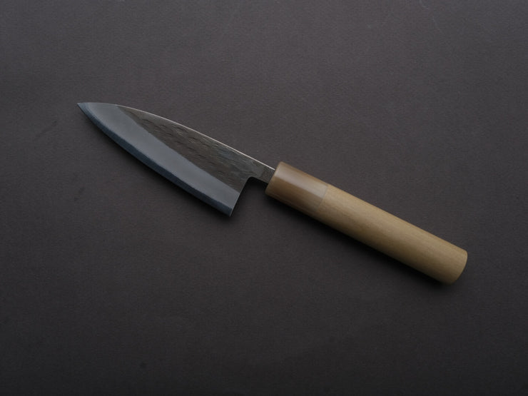 Hitohira - TD - Blue #2 - Stainless Clad - Kurouchi - Utility - 105mm - Magnolia Handle (D-Shaped)