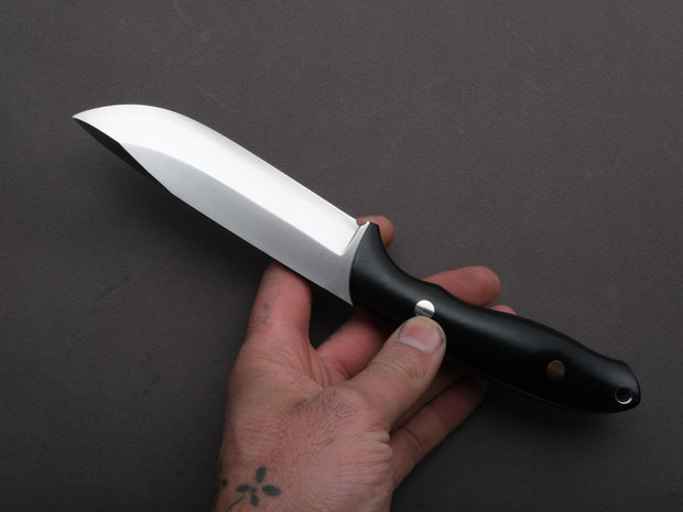 MOKI - Berg - Fixed Blade - Linen Micarta Handle