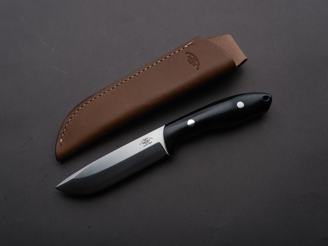 MOKI - Berg - Fixed Blade - 110mm - Linen Micarta Handle – Strata