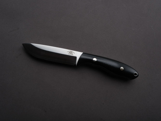 MOKI - Fixed Blade - Berg Pro Trail - 90mm - Linen Micarta Handle
