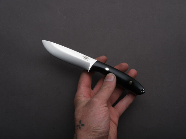 MOKI - Fixed Blade - Berg Pro Trail - 90mm - Linen Micarta Handle
