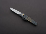 Zay Knives - Folding Knife - Higonokami - 1080 Carbon - 60mm - Stainless Handle - No. 7