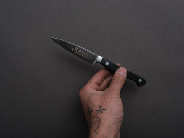K Sabatier - Proxus - Stainless - Paring - 3.5" - Black POM Western