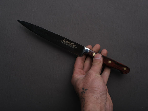K Sabatier - Auvergne - Stainless - Utility - 6" - Coral Wood Western