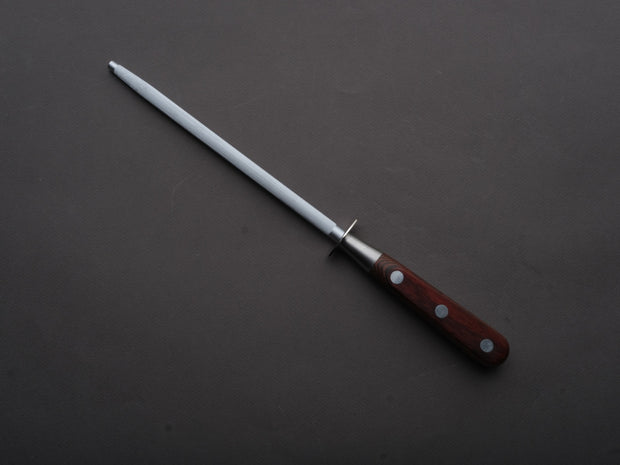 K Sabatier - Auvergne - Honing Rod - 8" - Coral Wood Handle