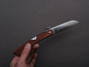 Windmühlenmesser - Folding - Ibex - Ratcheting Back Lock - Stainless - 100mm - Plum Wood