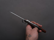 Windmühlenmesser - Folding - Ibex - Ratcheting Back Lock - Stainless - 100mm - Plum Wood