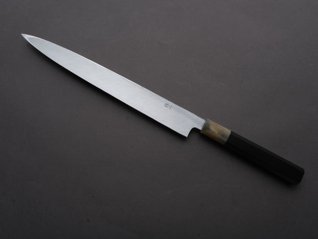 Hitohira - Tanaka x Manzo - White #2 - Yanagiba - 270mm - Ebony Handle - Saya