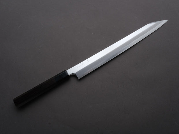 Hitohira - Togashi - White #1 - Tachi - Kiritsuke Yanagiba - 300mm - Ebony Handle (Saya)