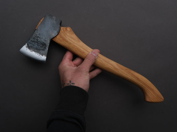 Northeast Axe & Tool - 12oz Small Swedish Pack Axe - 1055 Carbon - 12" Hickory Handle