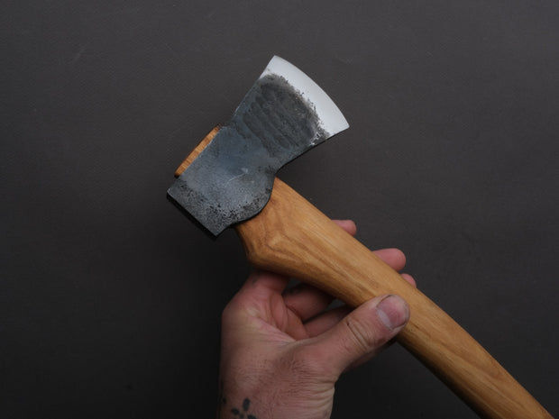 Northeast Axe & Tool - 12oz Small Swedish Pack Axe - 1055 Carbon - 12" Hickory Handle