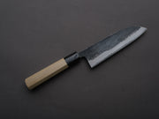 Hitohira - Blue #1 - Kurouchi - Santoku 165mm - Magnolia Handle