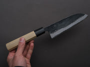 Hitohira - Blue #1 - Kurouchi - Santoku 165mm - Magnolia Handle
