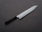 Nigara Hamono - VG XEOS - Tsuchime Damascus - Gyuto - 255mm - Ebony Handle