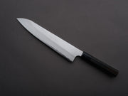 Nigara Hamono - VG XEOS - Tsuchime Damascus - Gyuto - 255mm - Ebony Handle