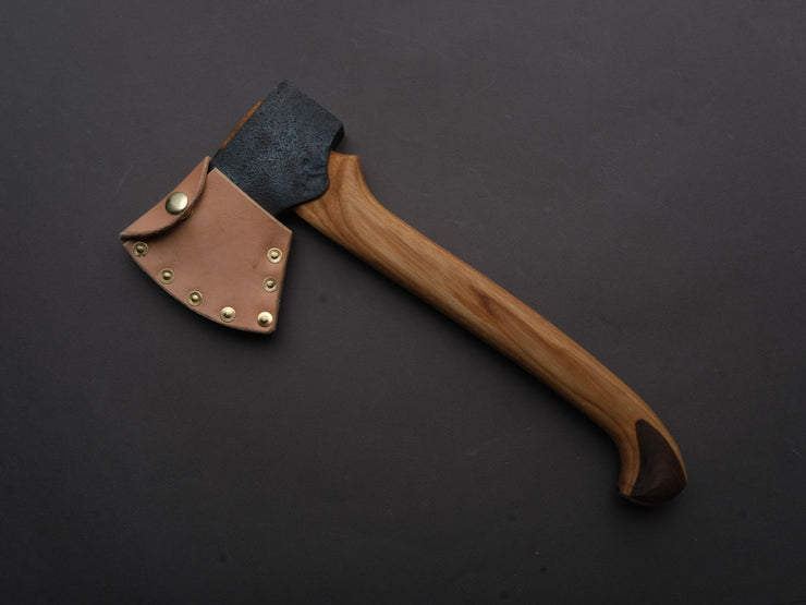 Northeast Axe & Tool - 1.5lb Carving Axe - 1055 Carbon - Hickory Walnut Handle