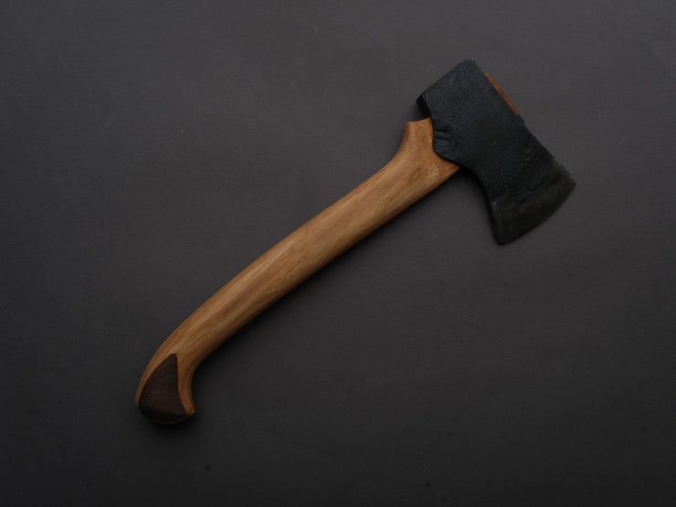 Northeast Axe & Tool - 1.5lb Carving Axe - 1055 Carbon - Hickory Walnut Handle