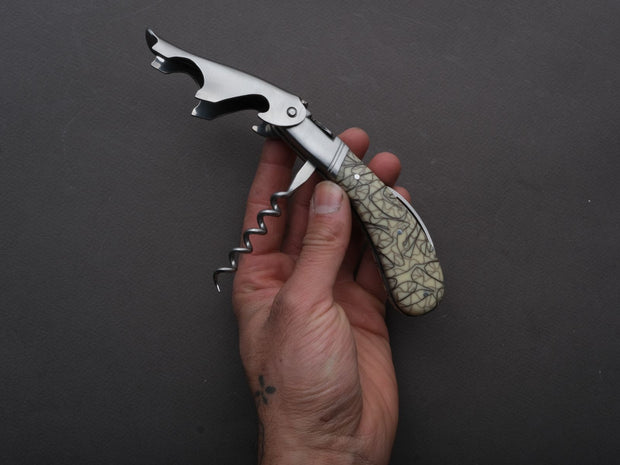 Fontenille Pataud - Sommelier/Wine Key - Laguiole Magnum- Cream Lace Resin Handle