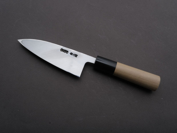 Hitohira - Togashi - White #2 - Deba - 120mm - Magnolia Handle - Saya