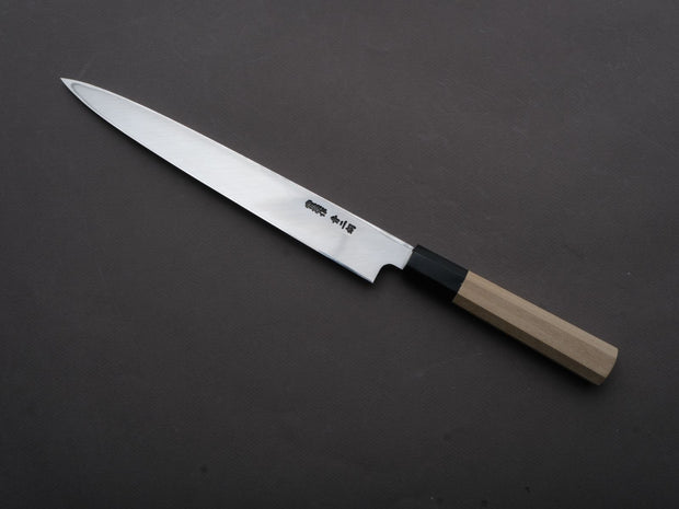 Hitohira - Togashi - Blue #2 - Yanagiba - 240mm - Magnolia Wood Handle - Saya