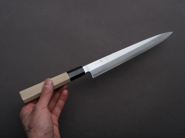 Hitohira - Togashi - Blue #2 - Yanagiba - 240mm - Magnolia Wood Handle - Saya