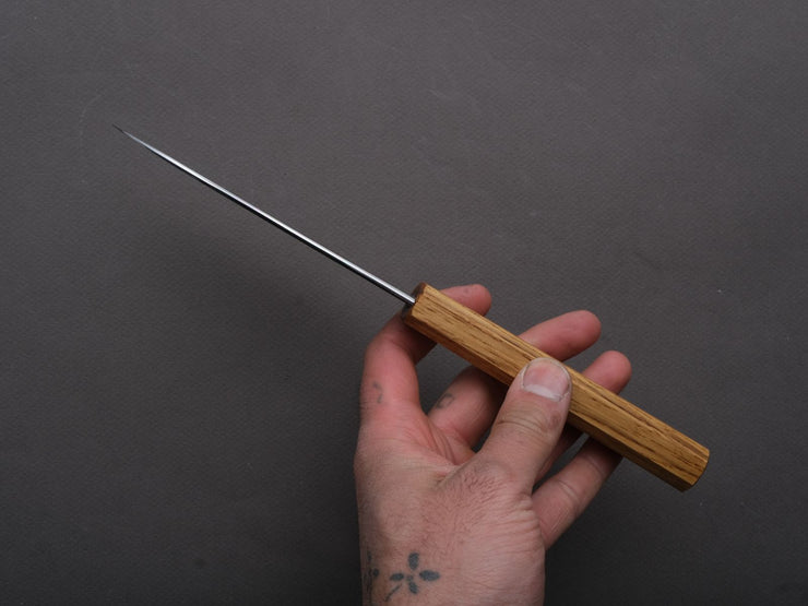 HADO - Sumi - White #2 - Kurouchi - Shou Santoku - 110mm - Oak Handle