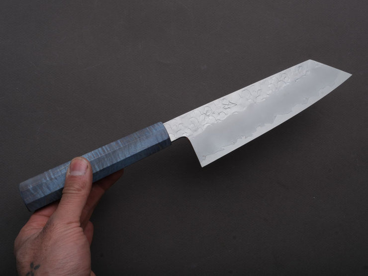 HADO - Shiosai - SG2 - Tsuchime - Bunka - 180mm - Blue Stabilized Wood Handle