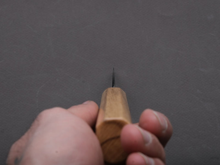 HADO - Sumi - Blue #1 - Damascus Kurouchi - 150mm Petty - Oak and Cherry Bark Handle