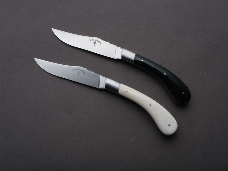 Fontenille Pataud - Steak/Table Knives - Le Capuchadou - Cow Bone + Buffalo Horn Handles - Set of 6