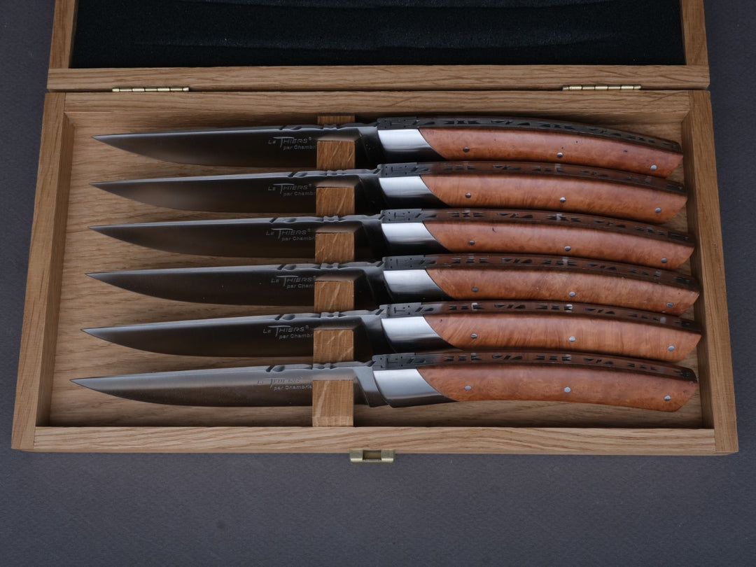 Chambriard - Steak Knives - Le Thiers - Briarwood - Set of 6 – Strata