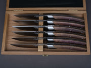 Chambriard - Steak Knives - Le Thiers - Wine Barrel Oak Wood Handle - Set of 6