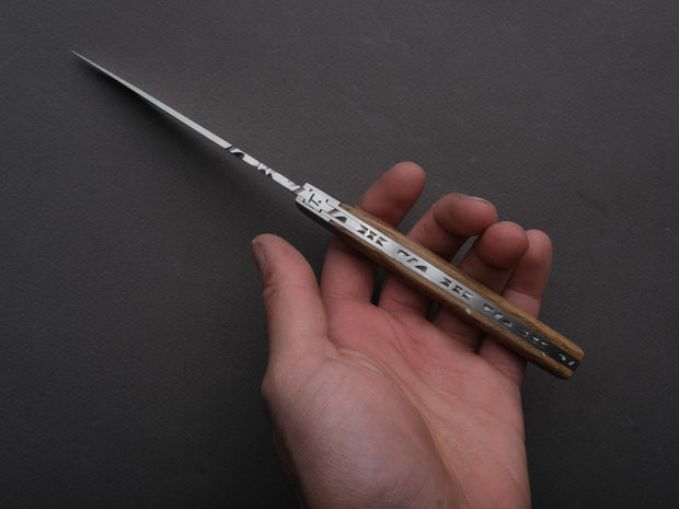 Chambriard - Steak Knives - Le Thiers - Wine Barrel Oak Wood Handle - Set of 6