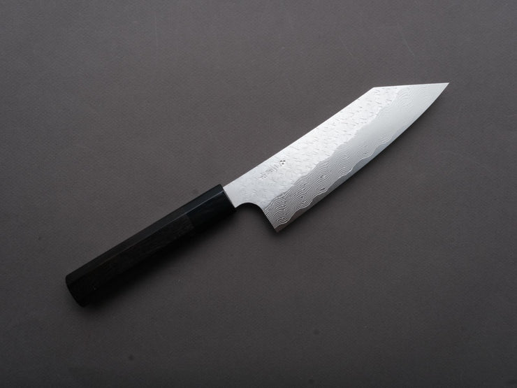 Nigara Hamono - SPG STRIX - Tsuchime Damascus - Bunka - 180mm - Ebony Handle