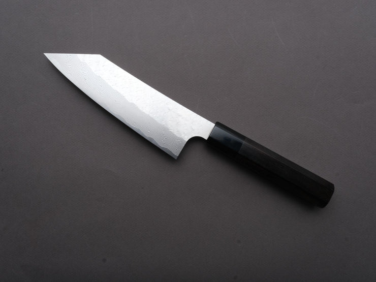 Nigara Hamono - SPG STRIX - Tsuchime Damascus - Bunka - 180mm - Ebony Handle