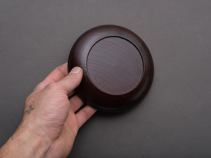 Komon - Tomoaki Nakano - Urushi Lacquer/Wood - Fuchimehaji-zara (Rim Plate)