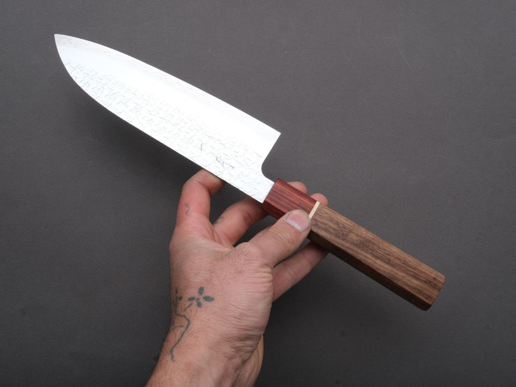 Hitohira - Echizen - SG2 - Tsuchime - Santoku - 170mm - Walnut Handle