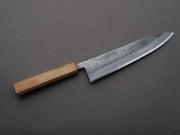 Hitohira - TD - Blue #2 - Stainless Clad - Kurouchi - Gyuto - 210mm - Oak Handle