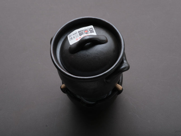 Komon - Banko Ware - Ceramic - Donabe Pot with Base - 0.5 Gao